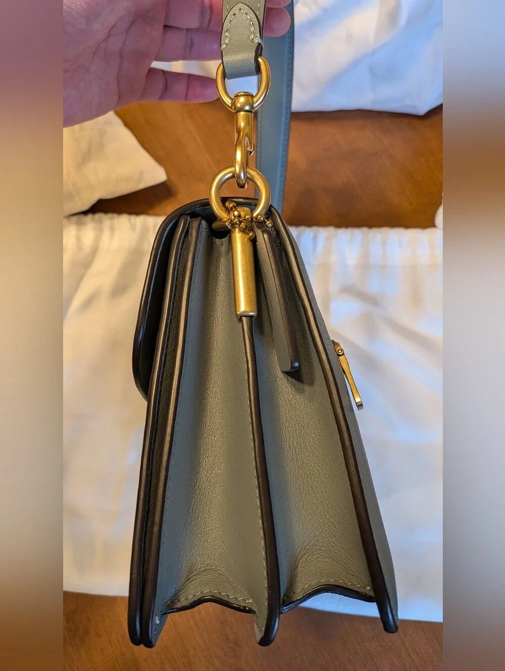 Coach Chain Tabby Sage Shoulder Bag